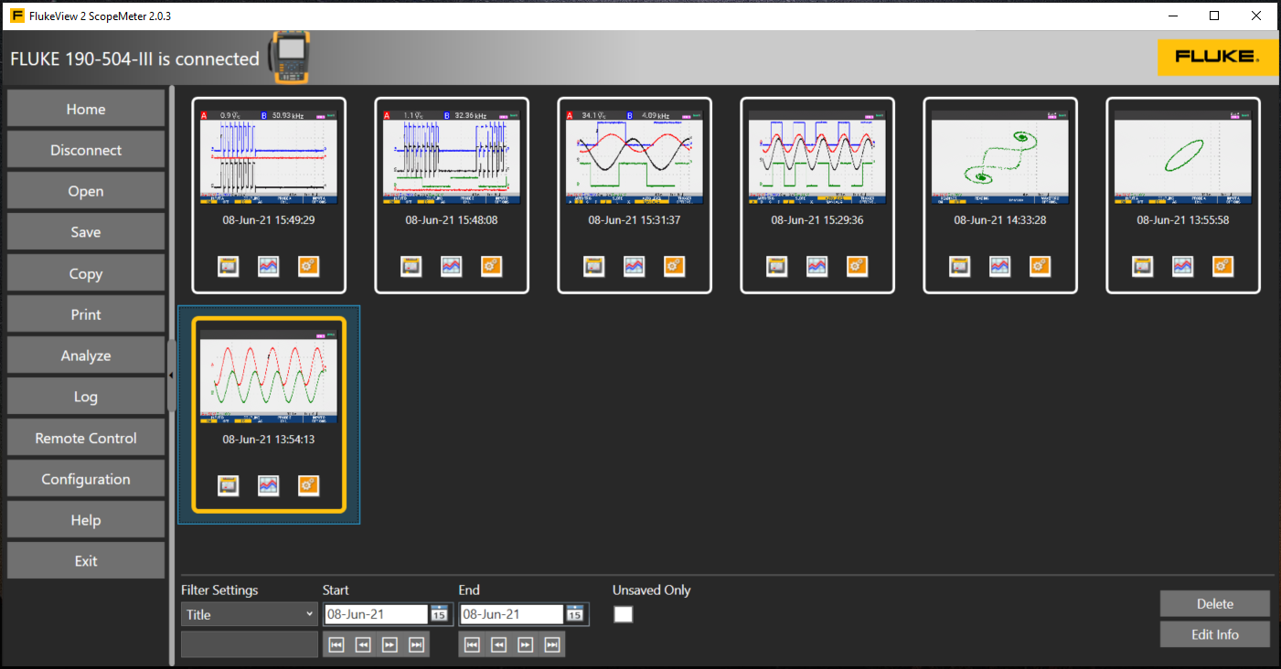 FlukeView-2 ScopeMeter 軟件